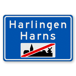 Plaatsnaambord 1180x800mm RVV H02c - Einde bebouwde kom