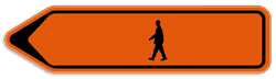 Panneau de signalisation - F41 - Pièton - Gauche
