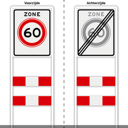 Zoneportaal RVV A01-060zb Type 2 - 800x1000mm