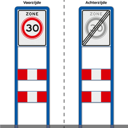 Zoneportaal RVV A01-030zb Type 1 - 530x670mm