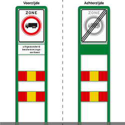 Zoneportaal RVV C07zb-OB108 Type 1 - 530x670mm