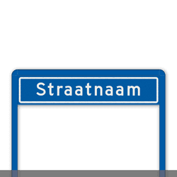 Straatnaamportaal 1200mm breed, 1 regelig