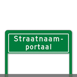 Straatnaamportaal 1200mm breed, 2 regelig