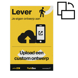 Vlak bordpaneel (Alupanel) - ParkBee - afwijkend ontwerp + afmeting
