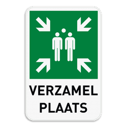 Verzamelplaats bord met tekst | E007 - BT33