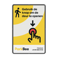 Informatiebord knop deur openen - 2:3 - ParkBee