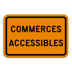 Panneau de signalisation - F39 - Commerces accessibles