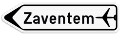 Panneau SB250 F33a - Signal de direction à distance (gauche)