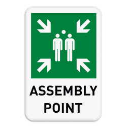 Panneau point de rassemblement - Anglais
