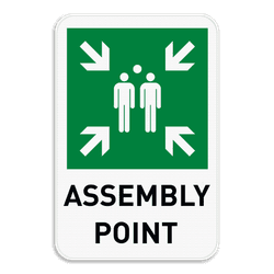 Verzamelplaats bord Engelse tekst | Assembly Point