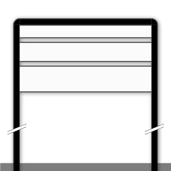 Support pour panneaux directionnels d&rsquo;entreprise &ndash; largeur 1000mm - poteaux 2500mm hors sol