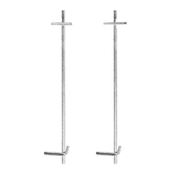 Opstelpaal voor kilometerbord vlak - EZ/DZ - 2000mm - met grondanker