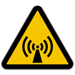 Panneau d'avertissement W005 - Radiations non ionisantes