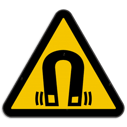 Panneau d'avertissement W006 - Champ magnétique