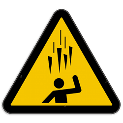 Panneau d'avertissement W039 - Pointes de glace en chute
