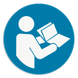 Veiligheidsbord - Instructies lezen verplicht - M002