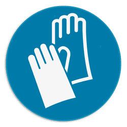 Panneau d'obligation - M009 - Protection obligatoire des mains