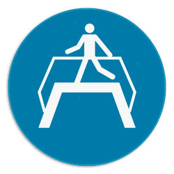 Veiligheidsbord - Verplichte oversteekplaats - M023
