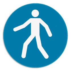 Panneau d'obligation - M024 - Utiliser le passage