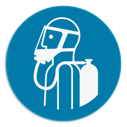 Panneau d'obligation - M047 - Utiliser l'appareil respiratoire autonome