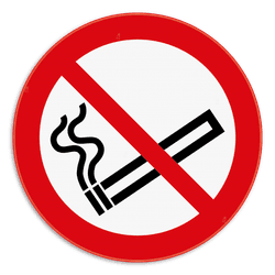 Verbodsbord - Roken verboden - pictogram P002