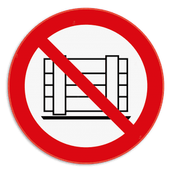 Panneau d'interdiction - P023 - Ne pas obstruer