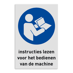 Veiligheidsbord M002 - Lezen van instructies verplicht
