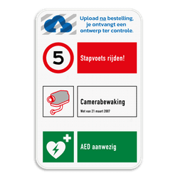 Veiligheidsbord | 3 symbolen + banners
