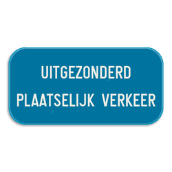 Verkeersbord SB250 G type IV - Beperking of verbod - 400x200mm