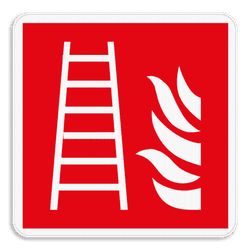 Panneau d'incendie - F007 - Échelle d'incendie