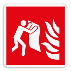 Panneau d'incendie - F016 - Couverture anti-feu