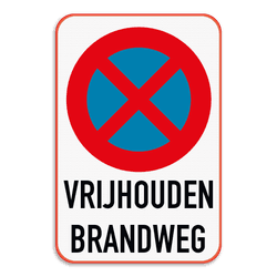Veiligheidsbord E3 - Brandweg