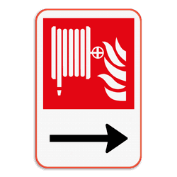 Panneau d'incendie - F002 - Lance d'incendie
