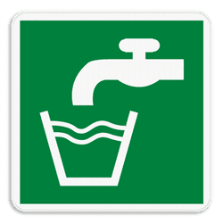 Reddingsbord E015 - Drinkbaar water