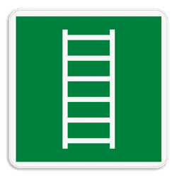 Vluchtroute bord E059 - Vluchtladder