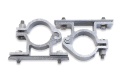 Rohrschellen 48mm set - Verkehrsschilder halterung