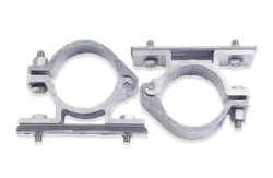 Rohrschelle Ø60 mm aus Aluminium – 2er-Set für Alform Schild