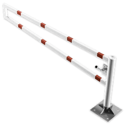 Draaibare slagboom (SH2) staal verzinkt - bodemmontage