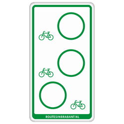 Fietsroutebord DOR 300x550mm - VisitBrabant - type B