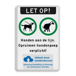 Verkeersbord hondenuitlaatplaats - reflecterend met logo