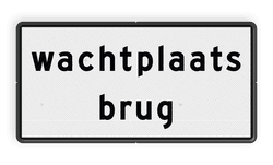 Scheepvaartbord BPR F.3 - 2 regelige aanvullende aanduiding