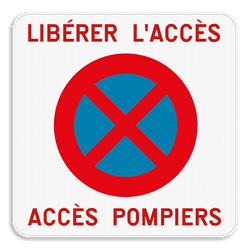 Interdiction de stationnement - Accès pompiers + E3