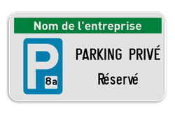 Panneaux de parking pour le personnel