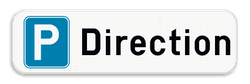 Panneau de stationnement - Direction