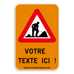 Panneau combiné - A31 - Texte personnalisé