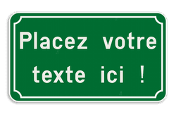Panneau de Texte Personnalisable avec Cadre Classique