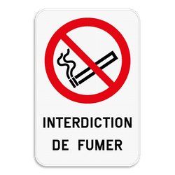 Panneau d'interdiction - Interdiction de fumer