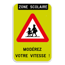 Panneau de signalisation - A23 - Modérez votre vitesse