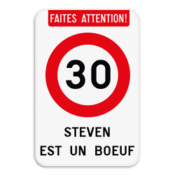 Panneau de Signalisation Personnalisé – Anniversaire