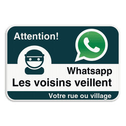 Panneau WhatsApp - Nom de rue
